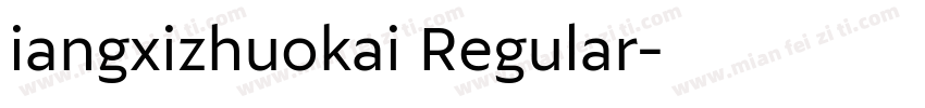 iangxizhuokai Regular字体转换